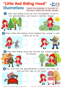 Little Red Riding Hood: Illustrations Worksheet